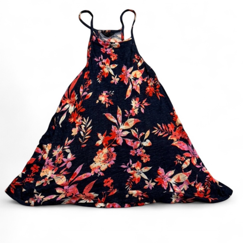 Aeropostale Floral Tank‎ Top - Black and Red